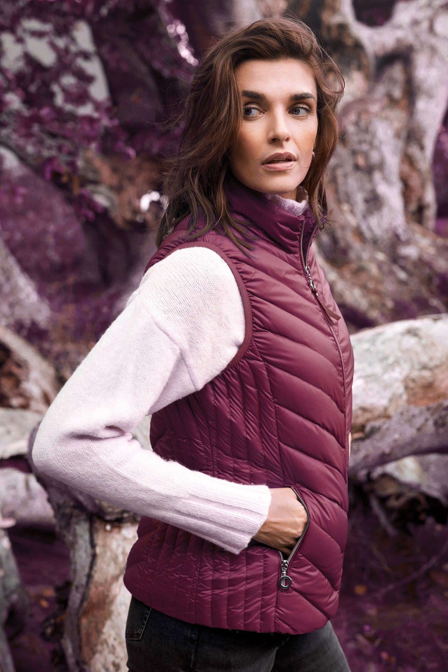 Frandsen Burgundy Padded Gilet