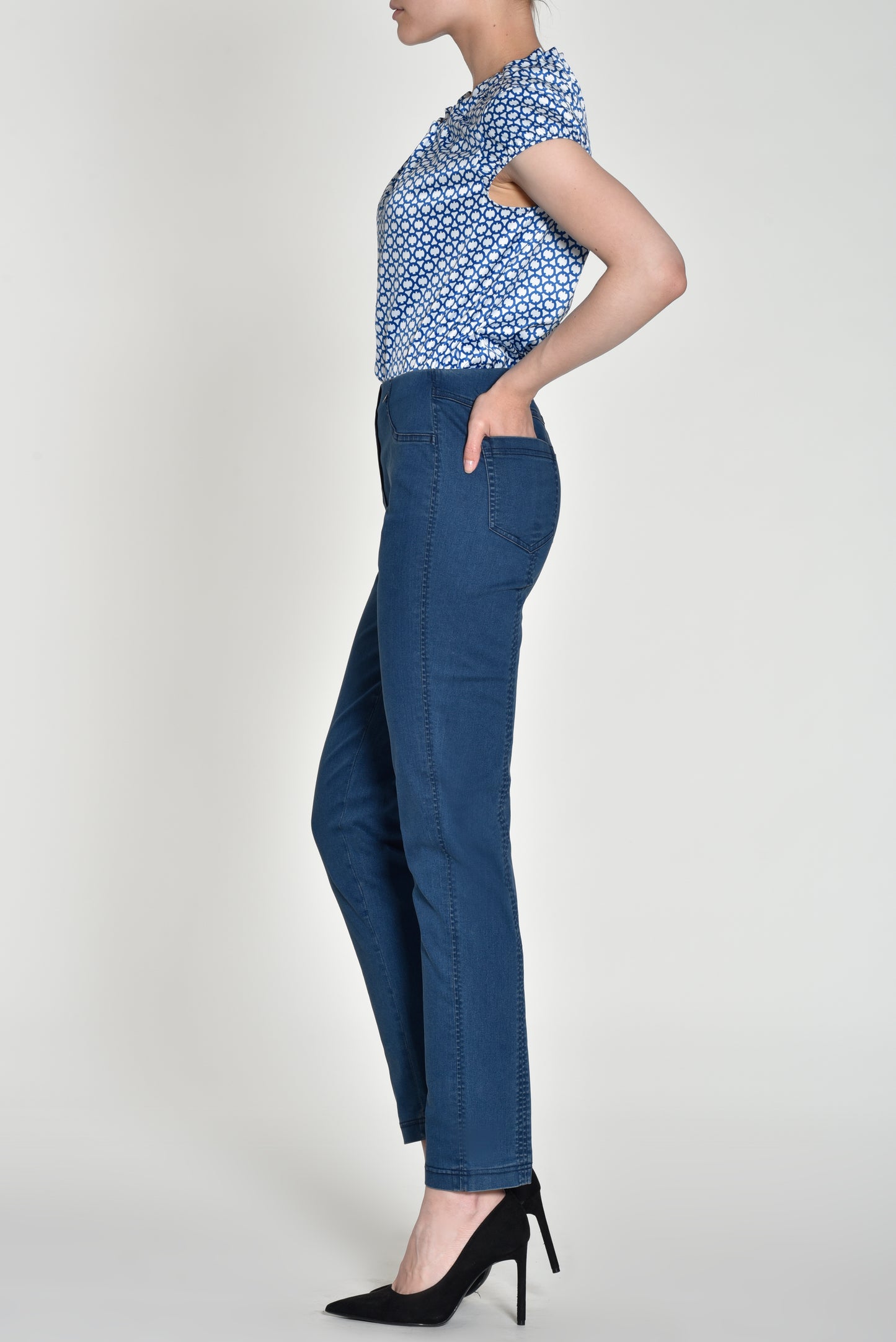 Robell Bella Full Length Blue Denim