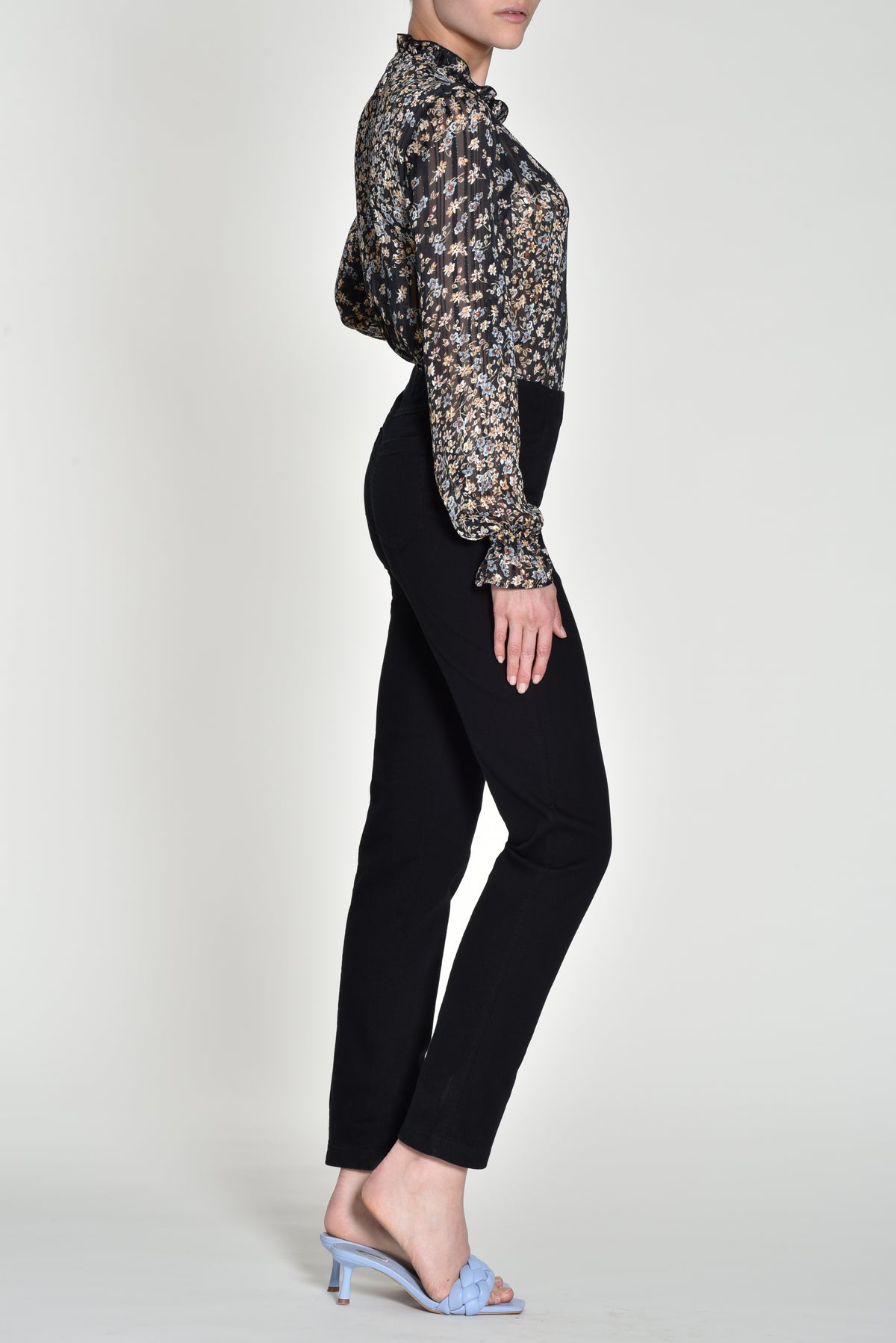 Robell Bella Full Length Black Denim