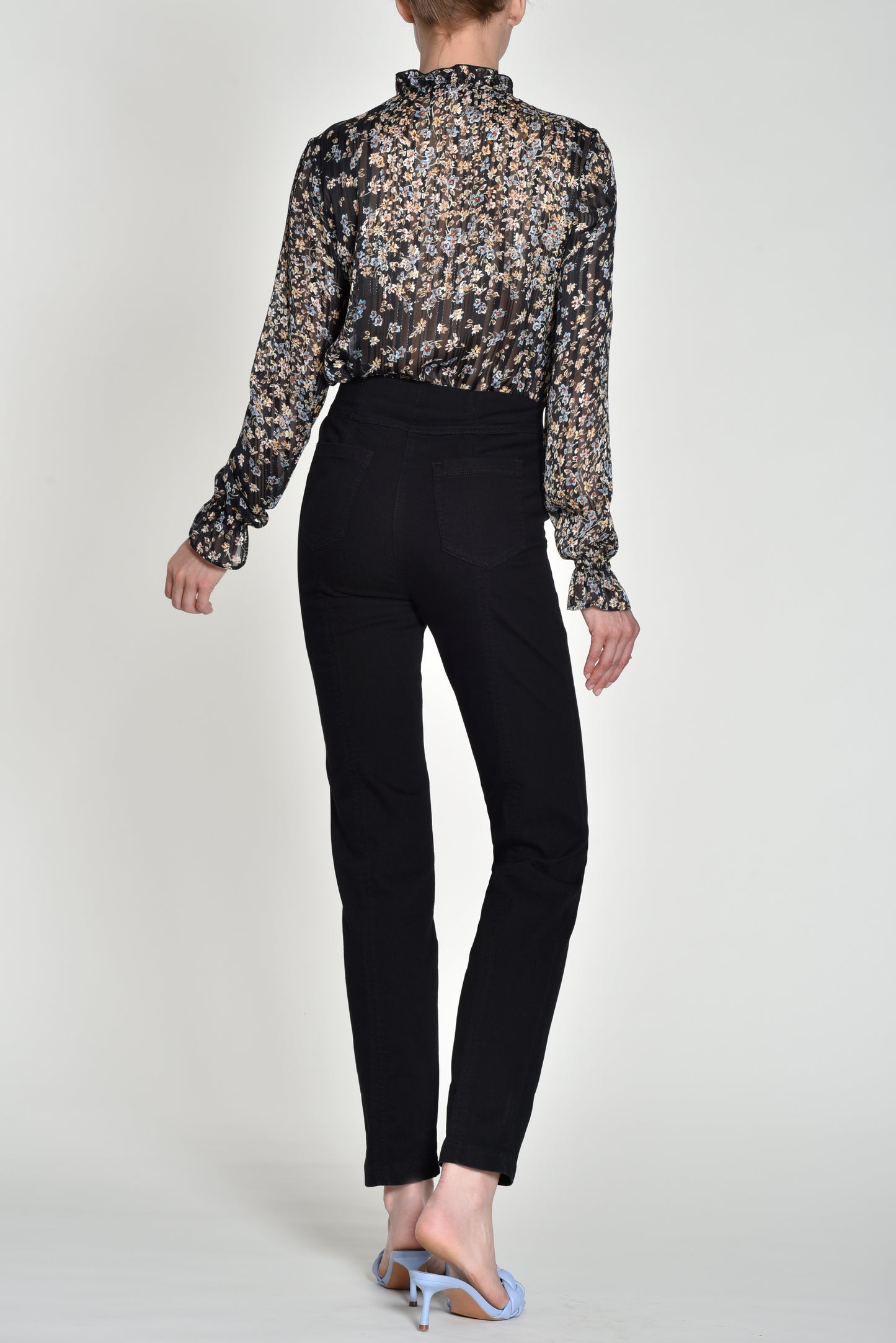 Robell Bella Full Length Black Denim