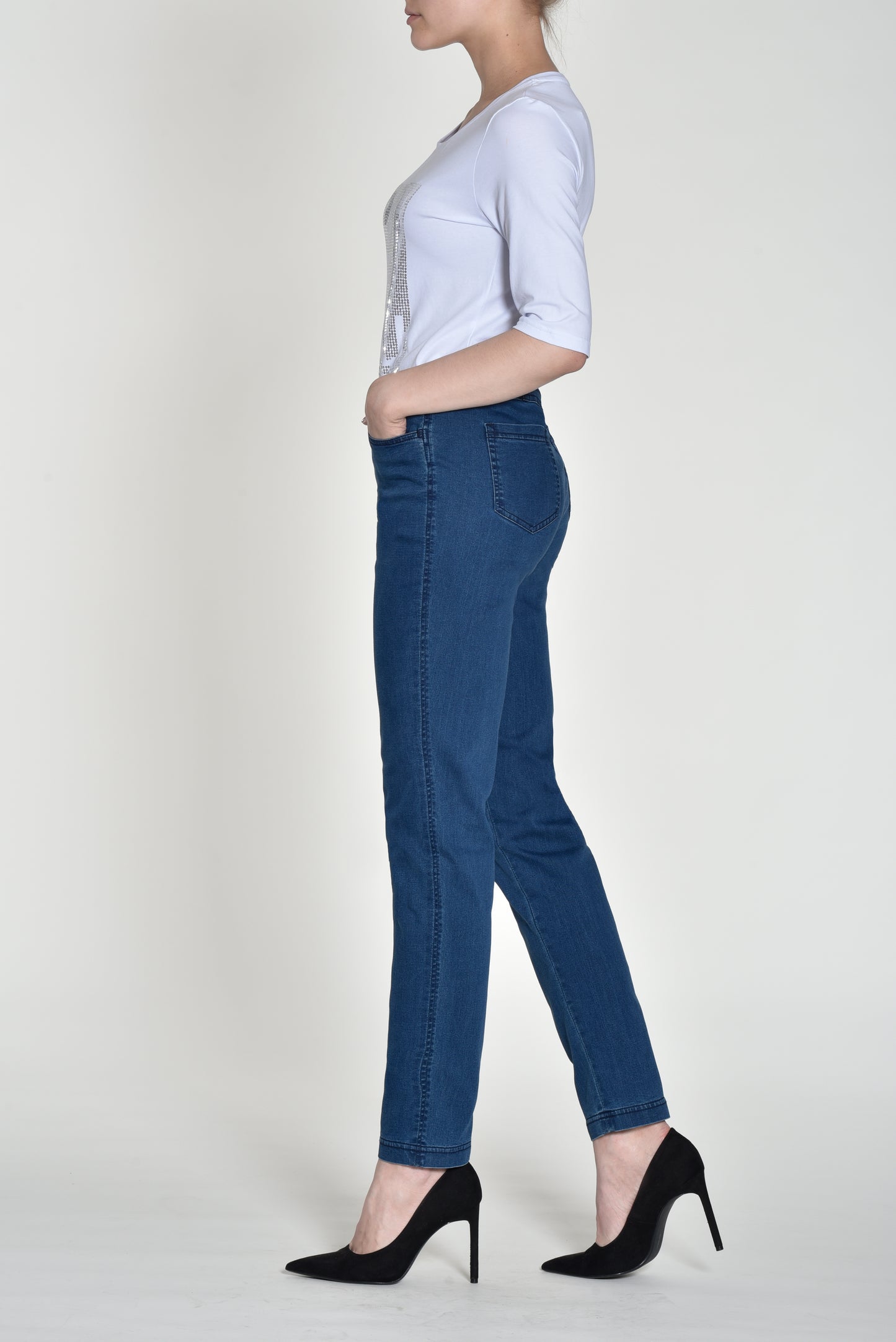 Robell Bella Denim Blue Slim Fit Jeans