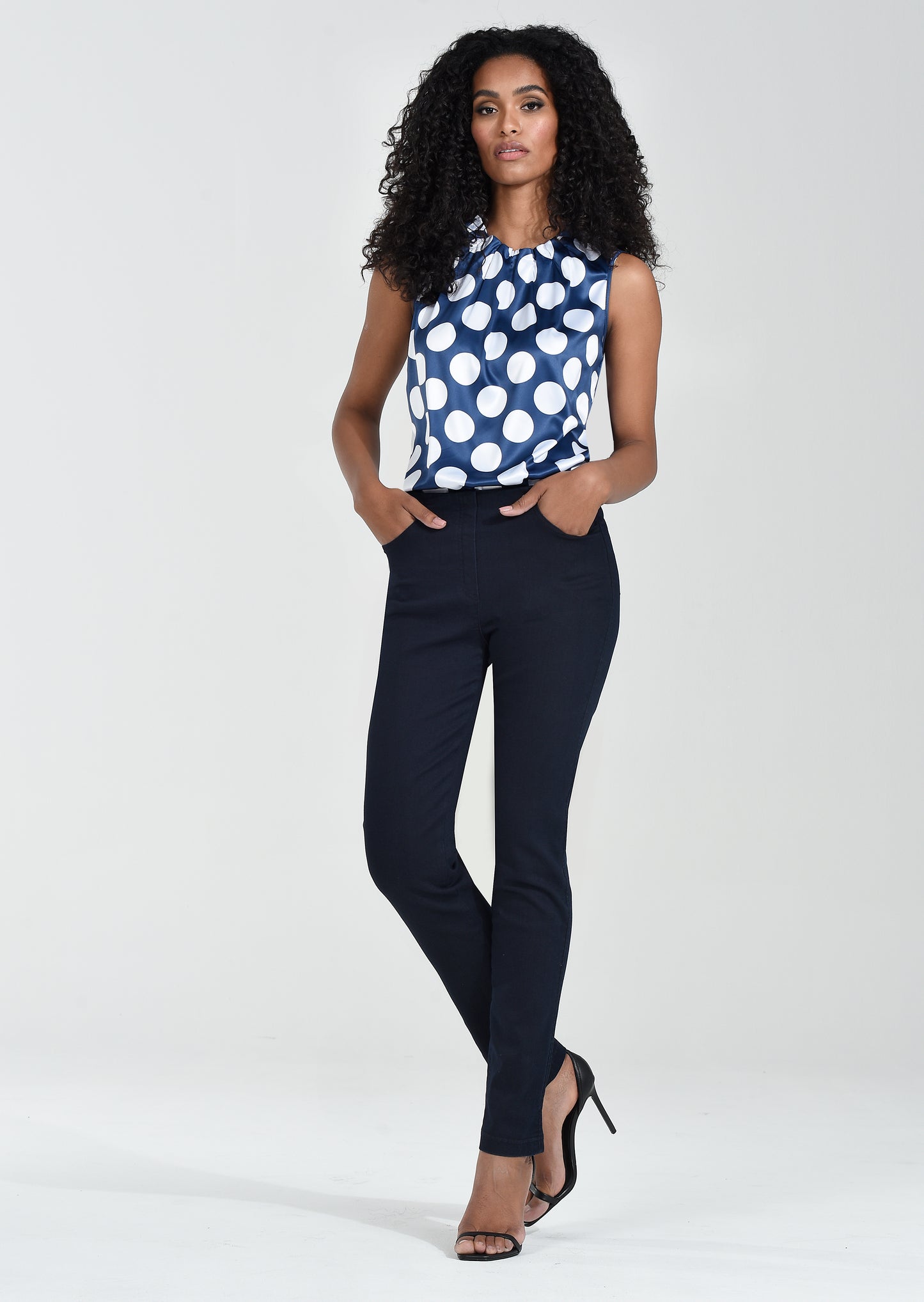 Robell Bella Black Slim Fit Jeans