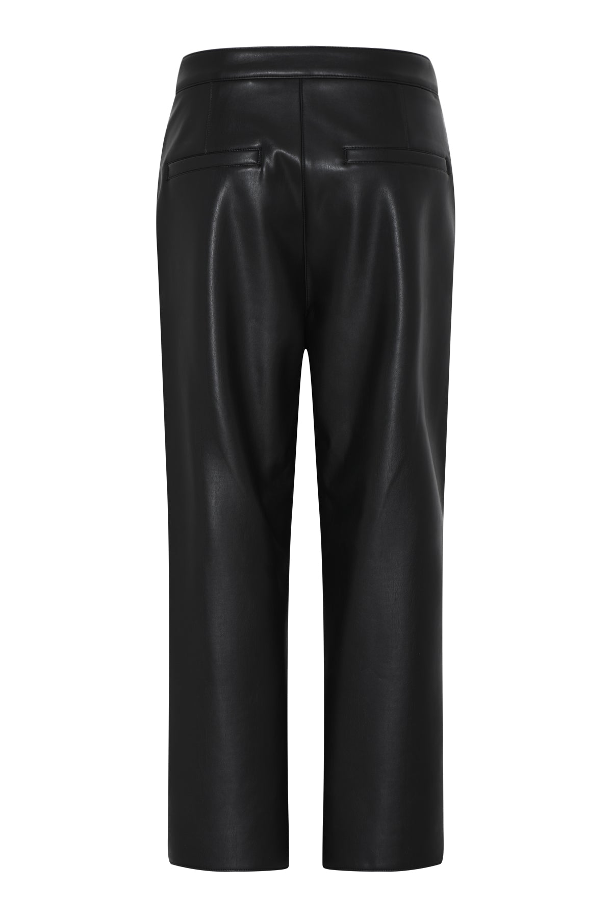 Robell Chloe Black Faux Leather Trousers