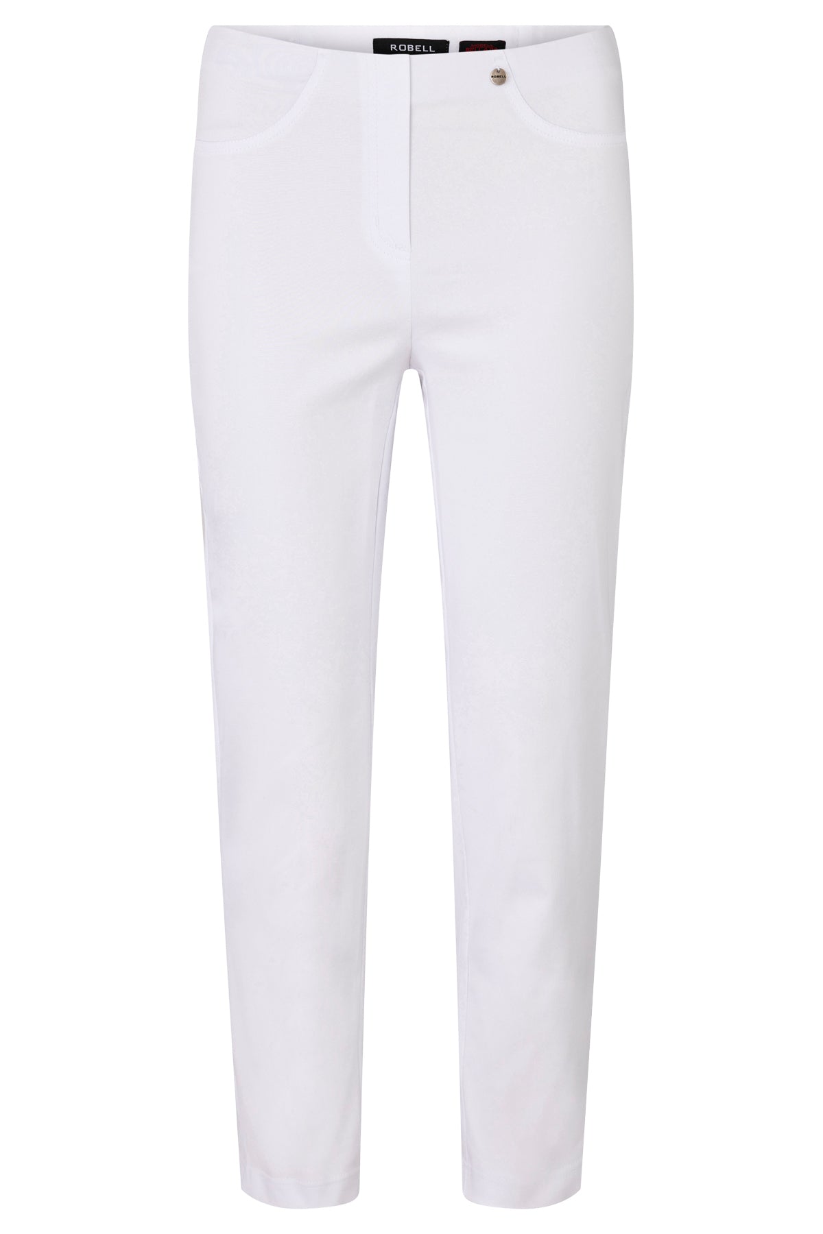 Robell Bella 7/8 White Cropped Trousers