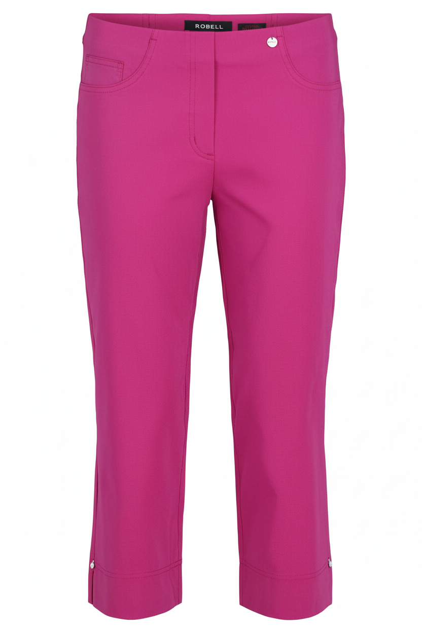 Robell Bella 07 Cerise Pink Cropped Trousers