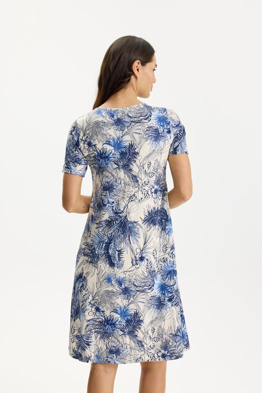 Palm Tree Print Dress