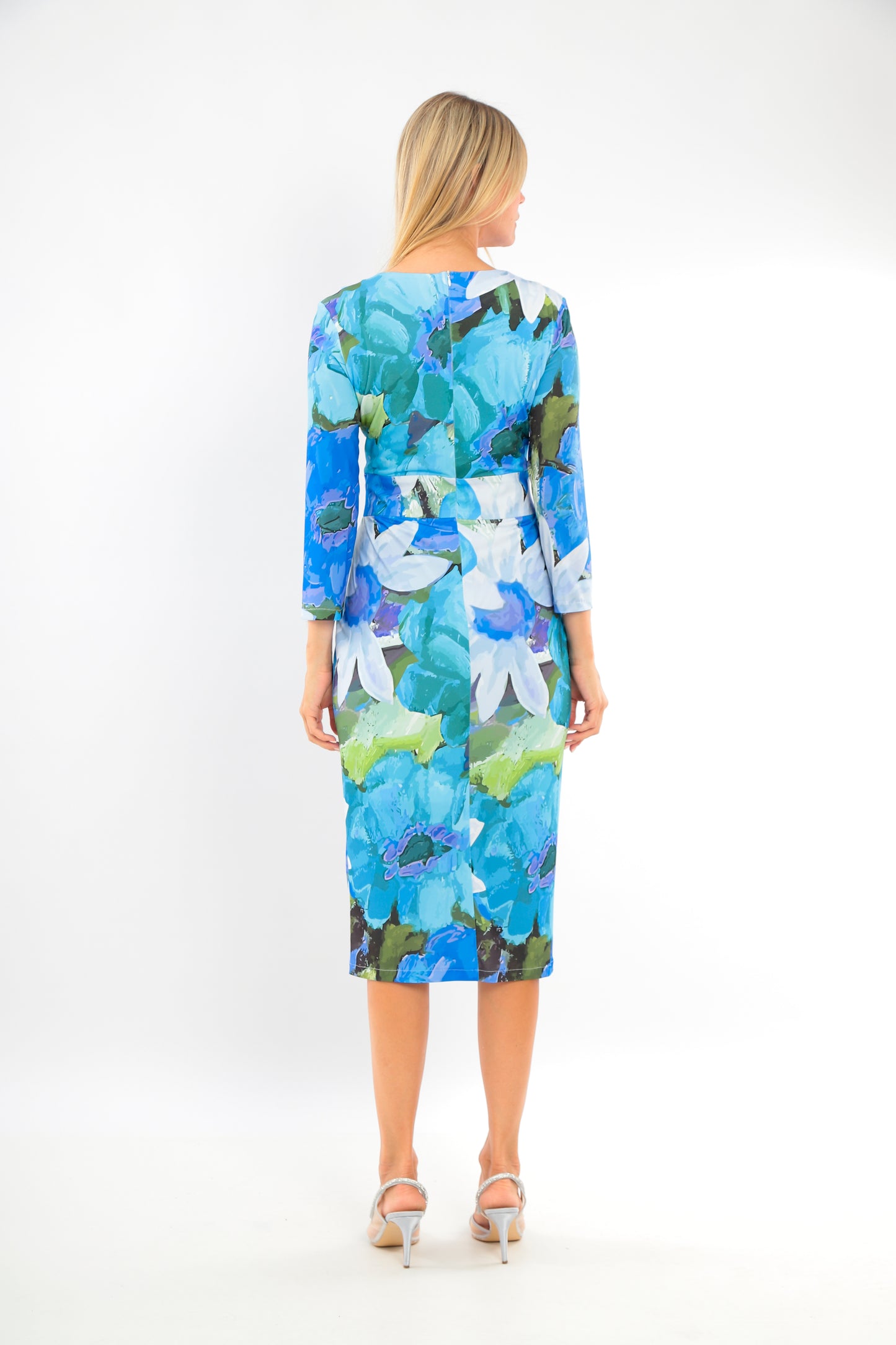 Turquoise Blue Wrap Dress