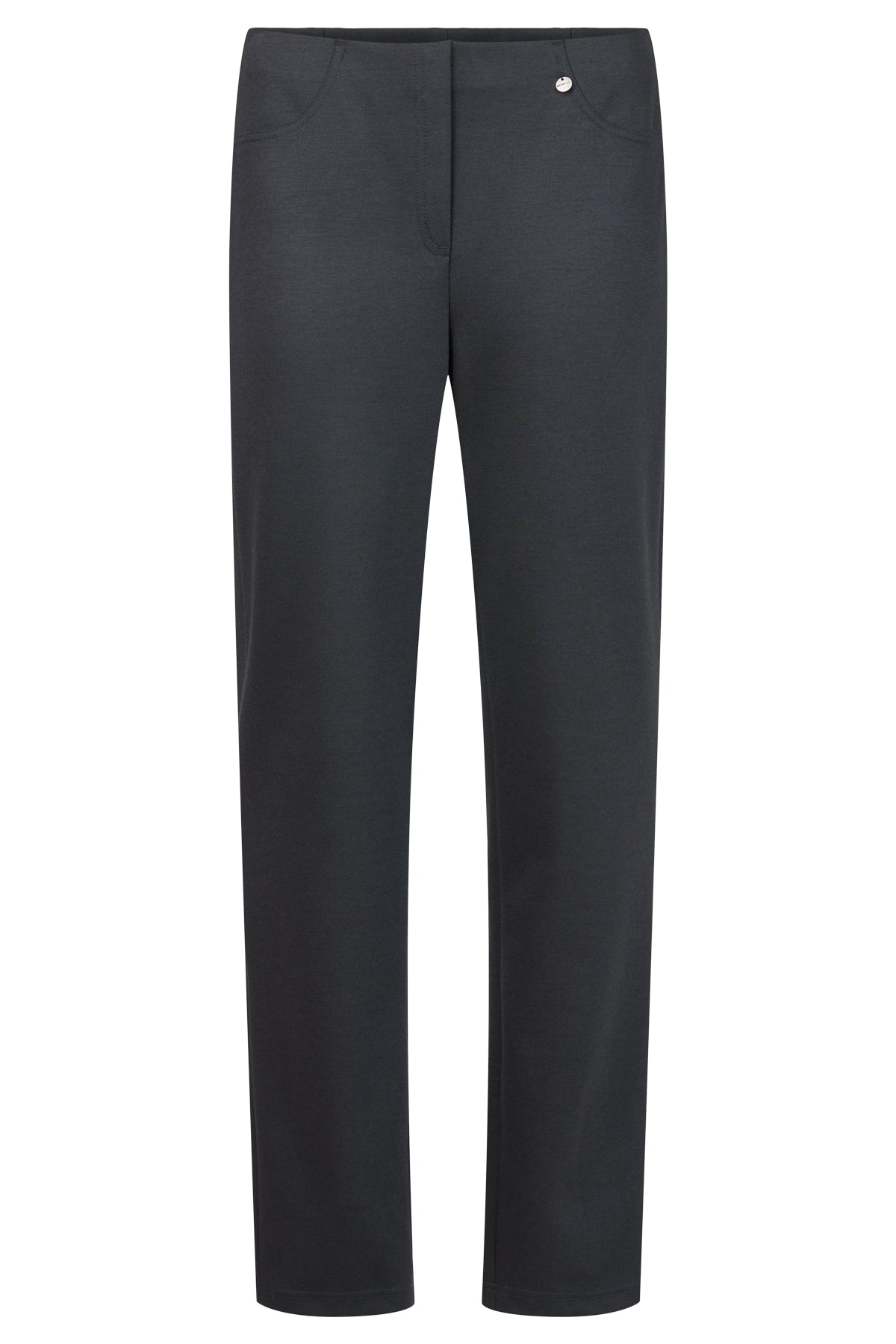 Robell Bella Black Flannel Trouser