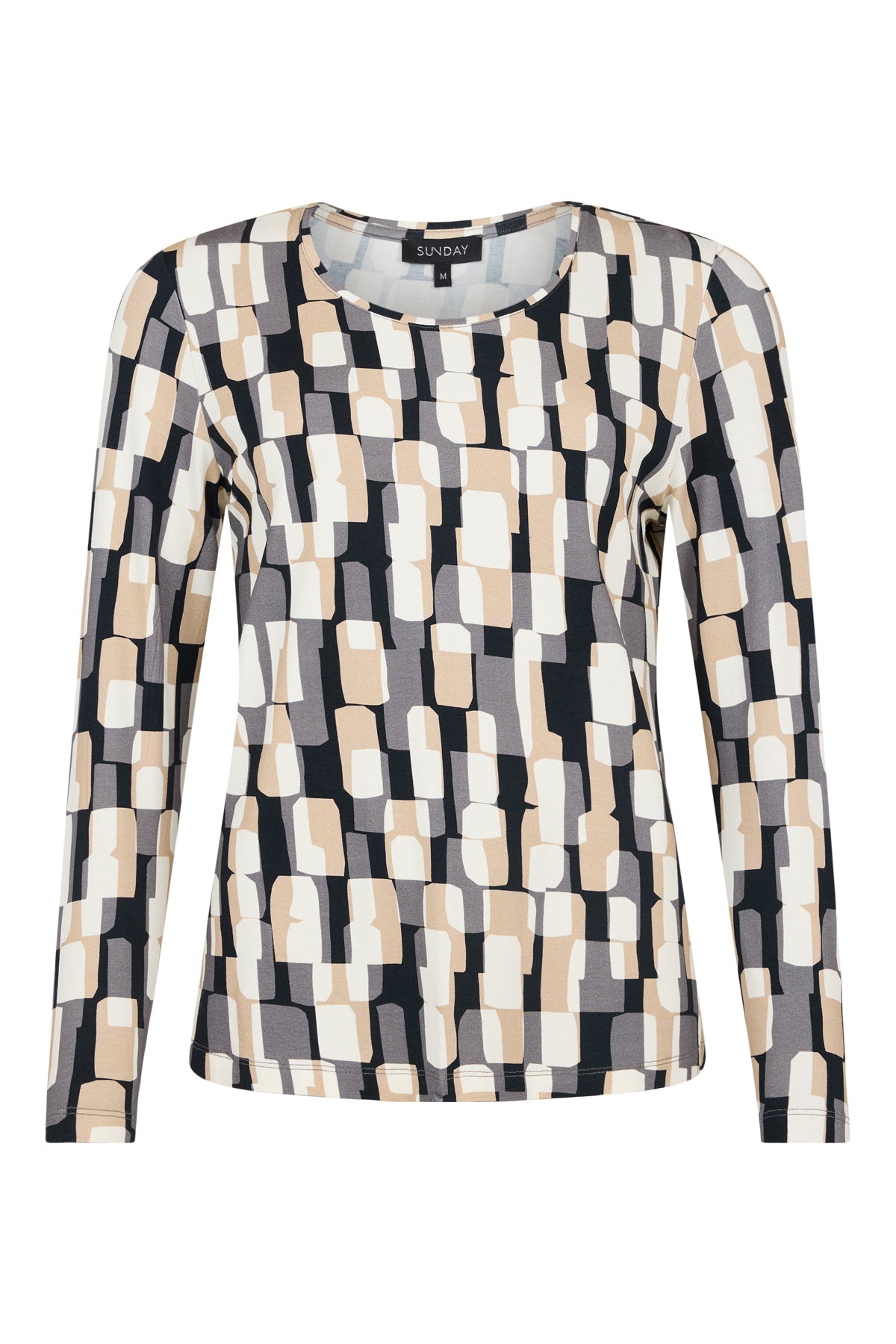 Sunday Black Geometric Top