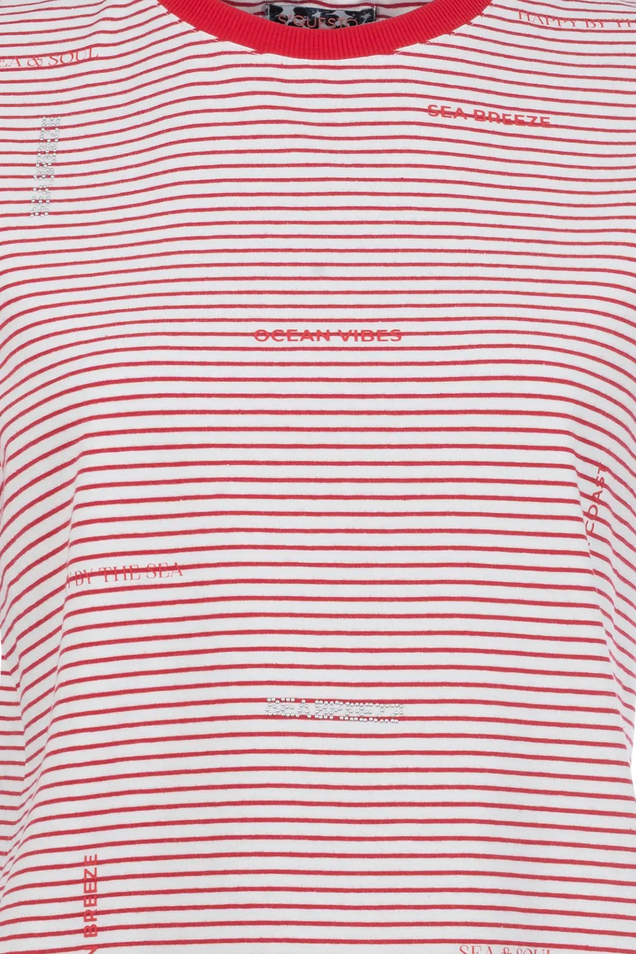 Poppy Red Striped T-shirt