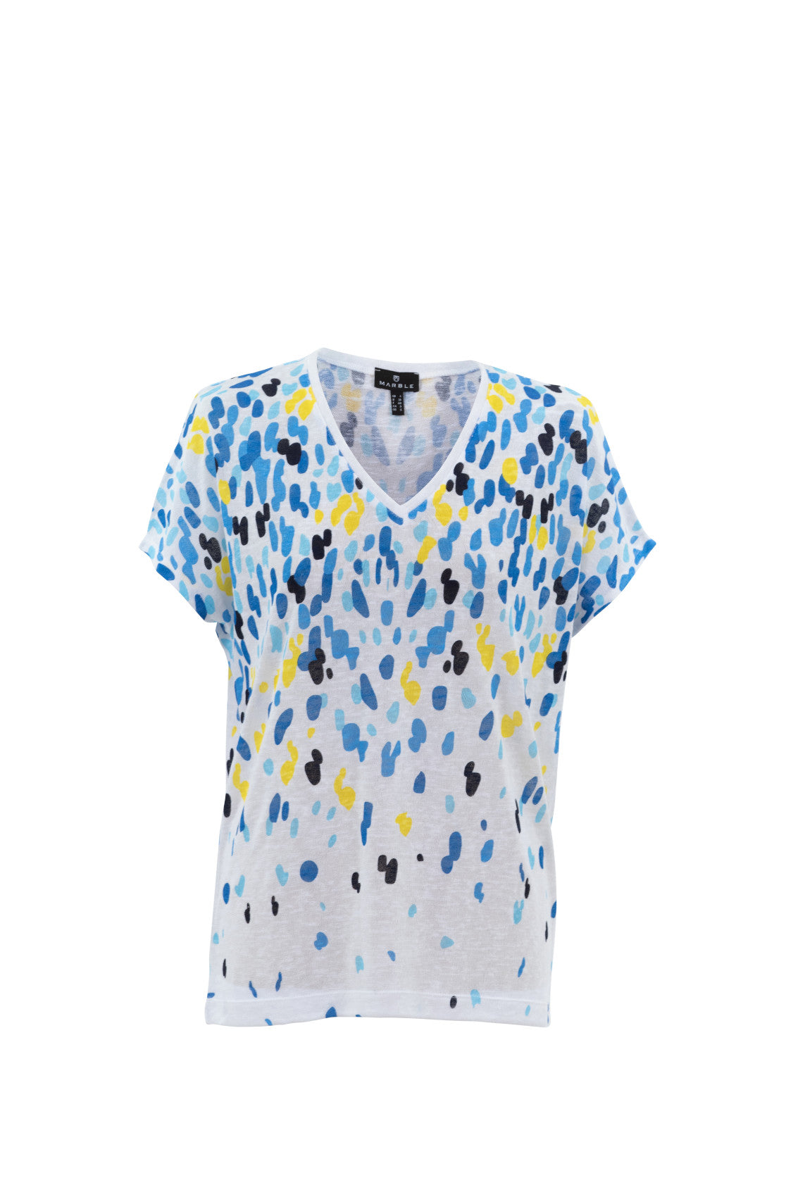 Marble Scatter Print Top