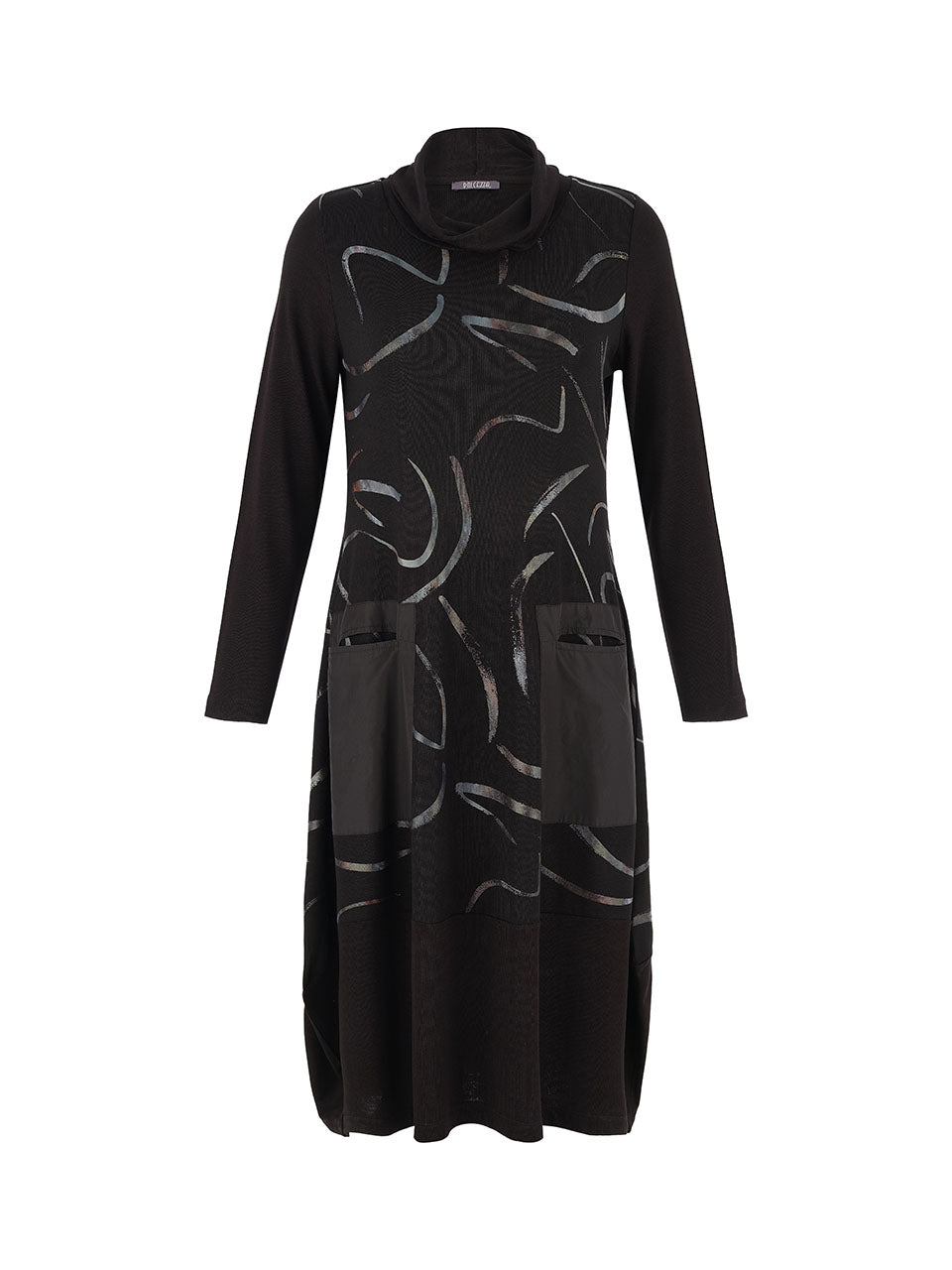 Dolcezza Black Swirl Dress