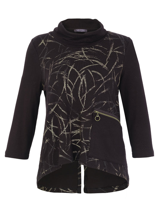 Dolcezza Black and Gold Top