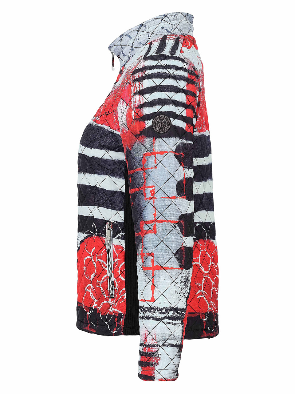 Dolcezza Red Abstract Jacket