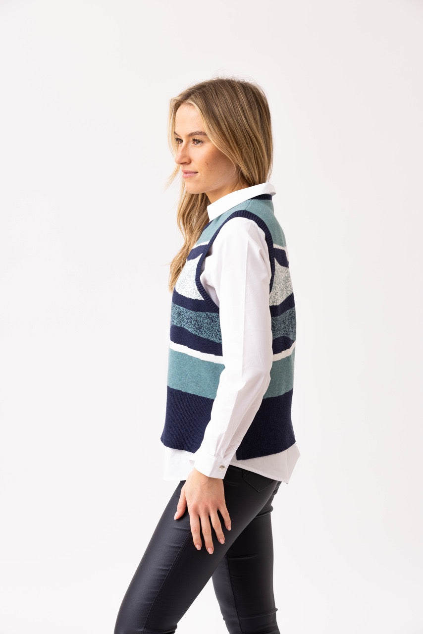 Marble Seafoam Wave Vest