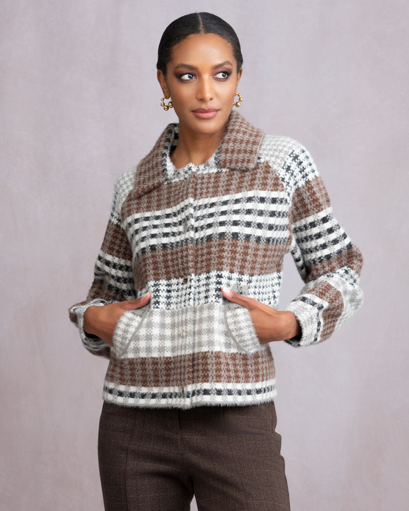 Check Print Jacket