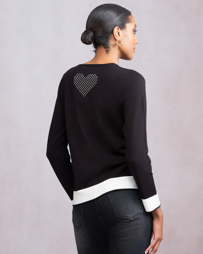 Black Polka Dot Sweater