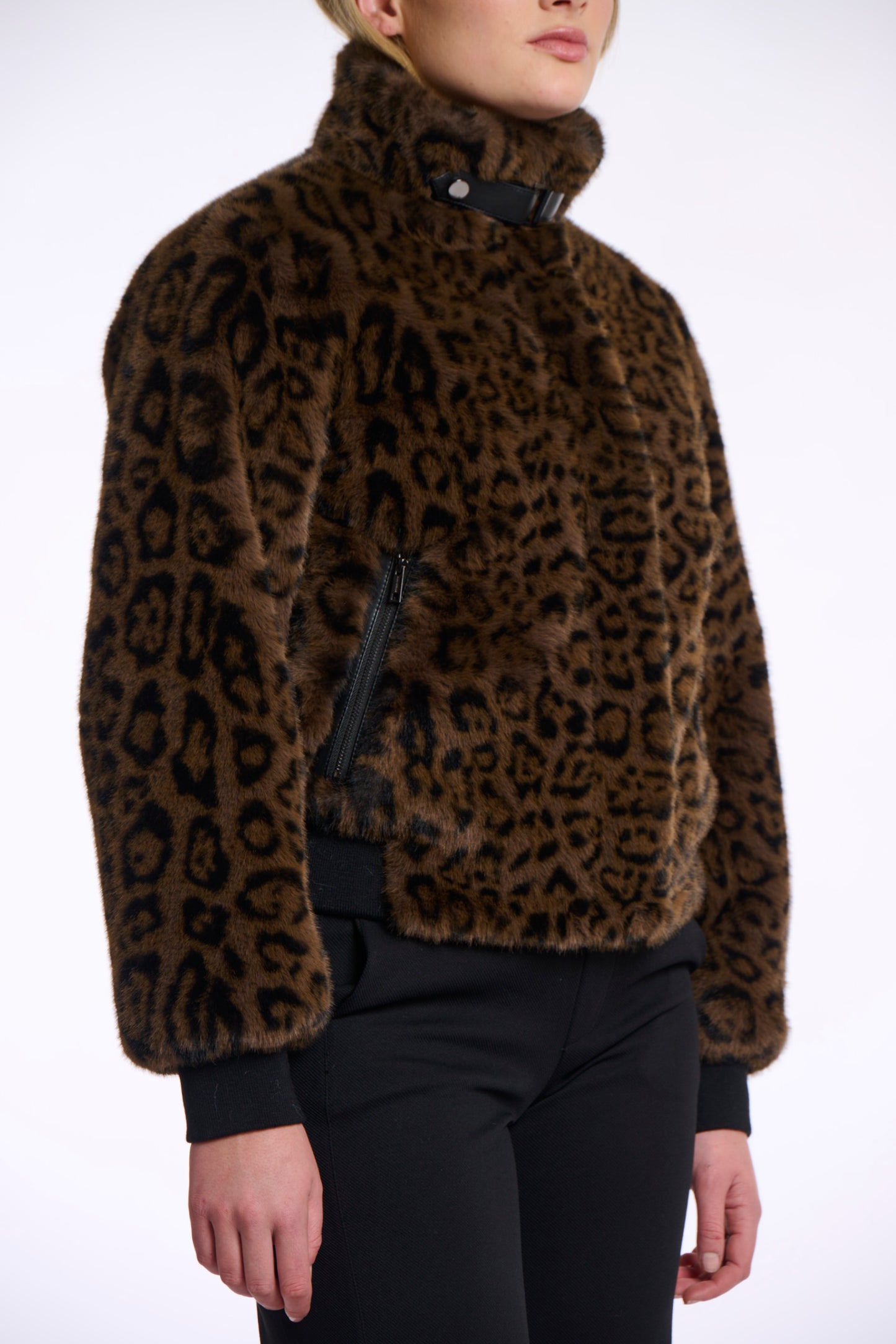 Leopard Faux Fur Jacket