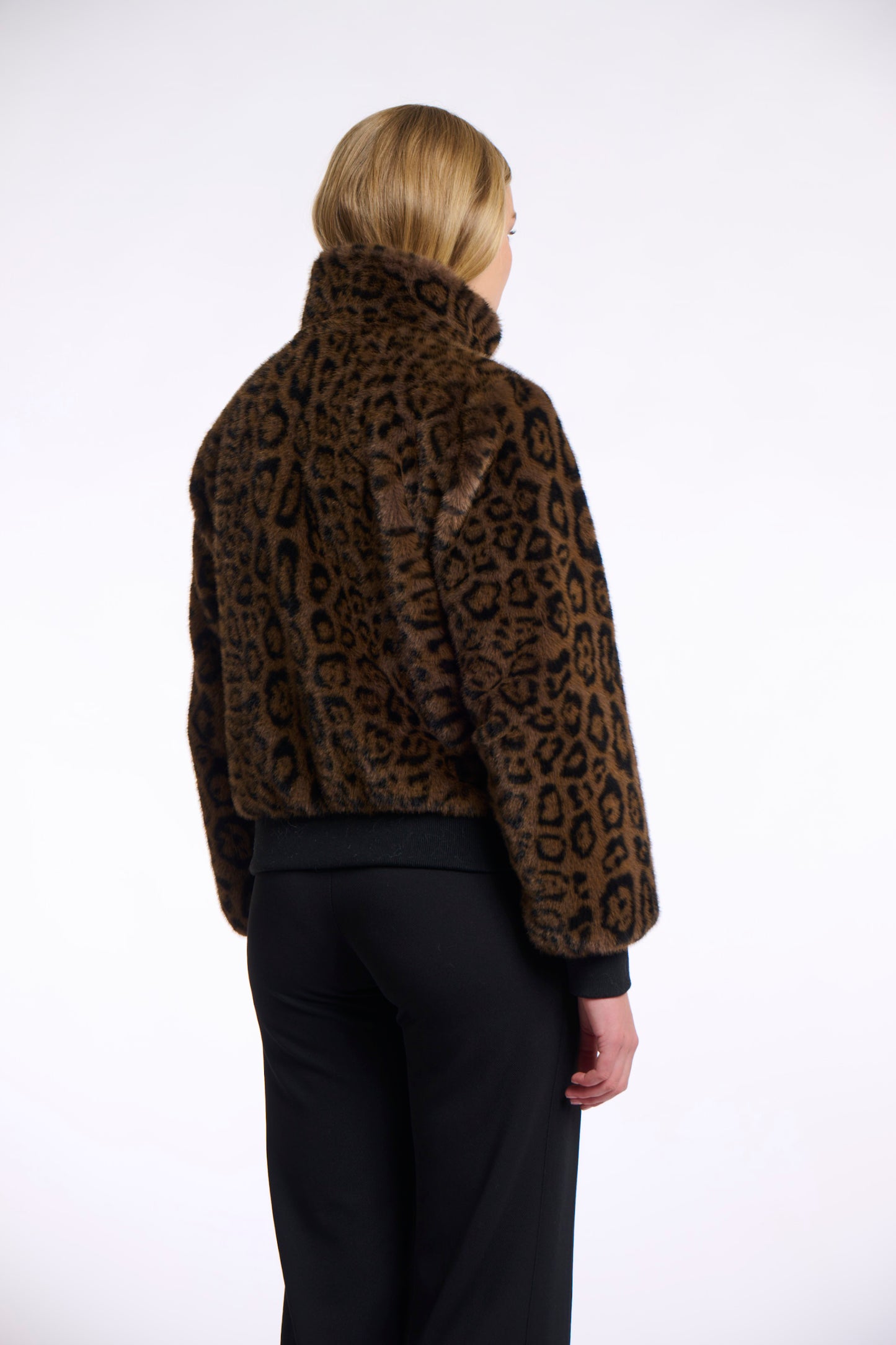 Leopard Faux Fur Jacket