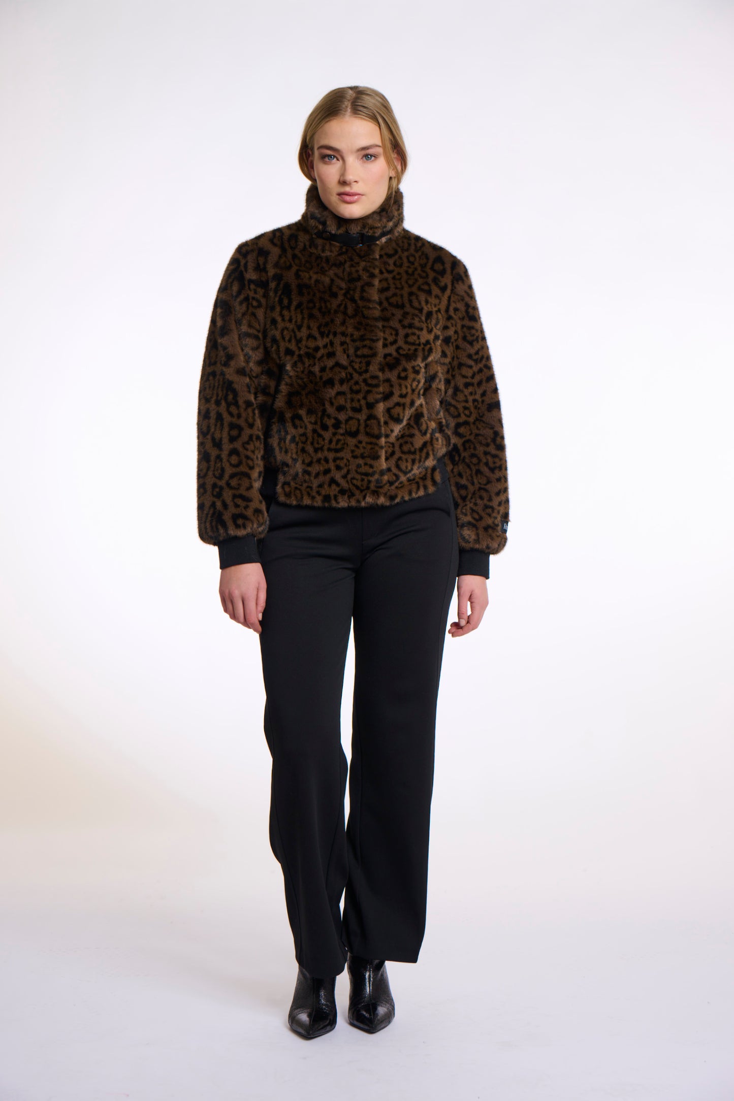 Leopard Faux Fur Jacket