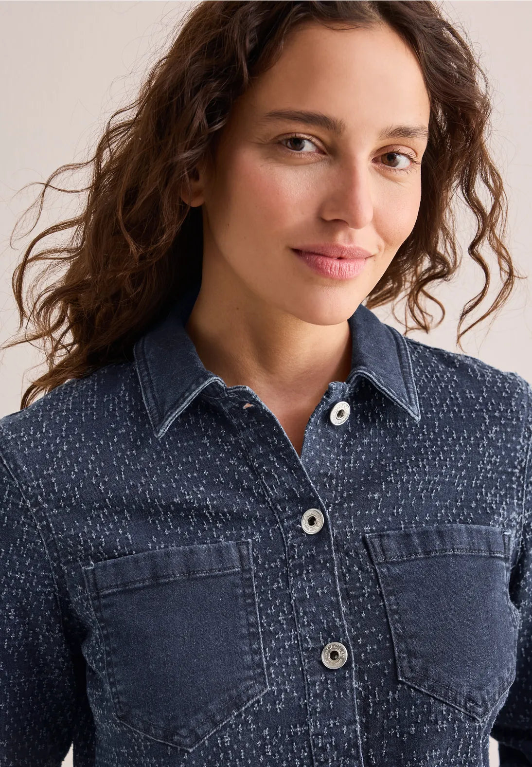 Cecil Denim Bouclé Jacket