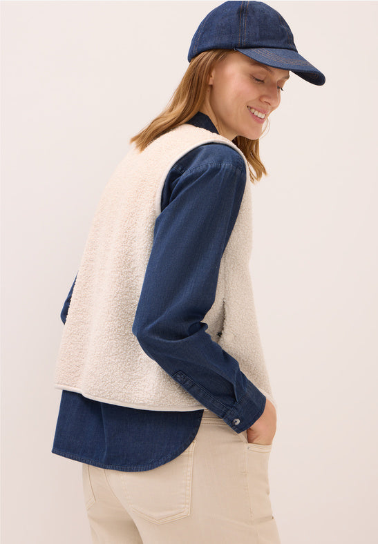Cecil Vanilla White Waistcoat