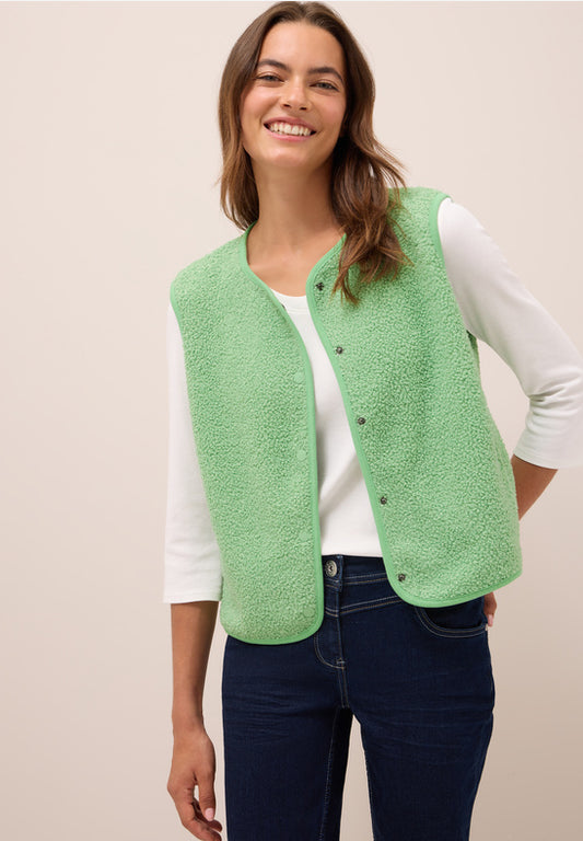 Cecil Fennel Green Teddy Waistcoat
