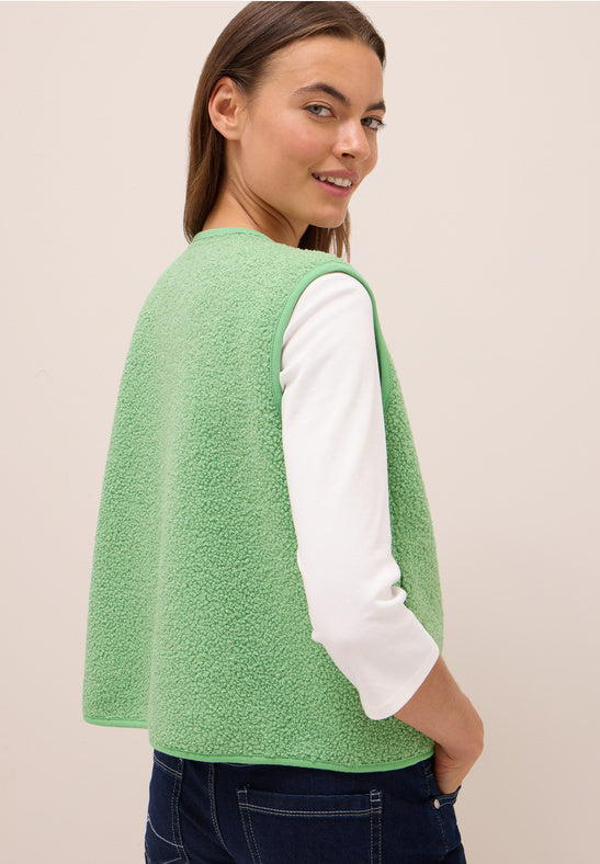 Cecil Fennel Green Teddy Waistcoat