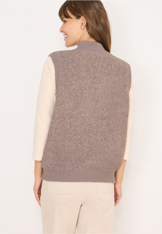 Cecil Boucle Zipped Gilet