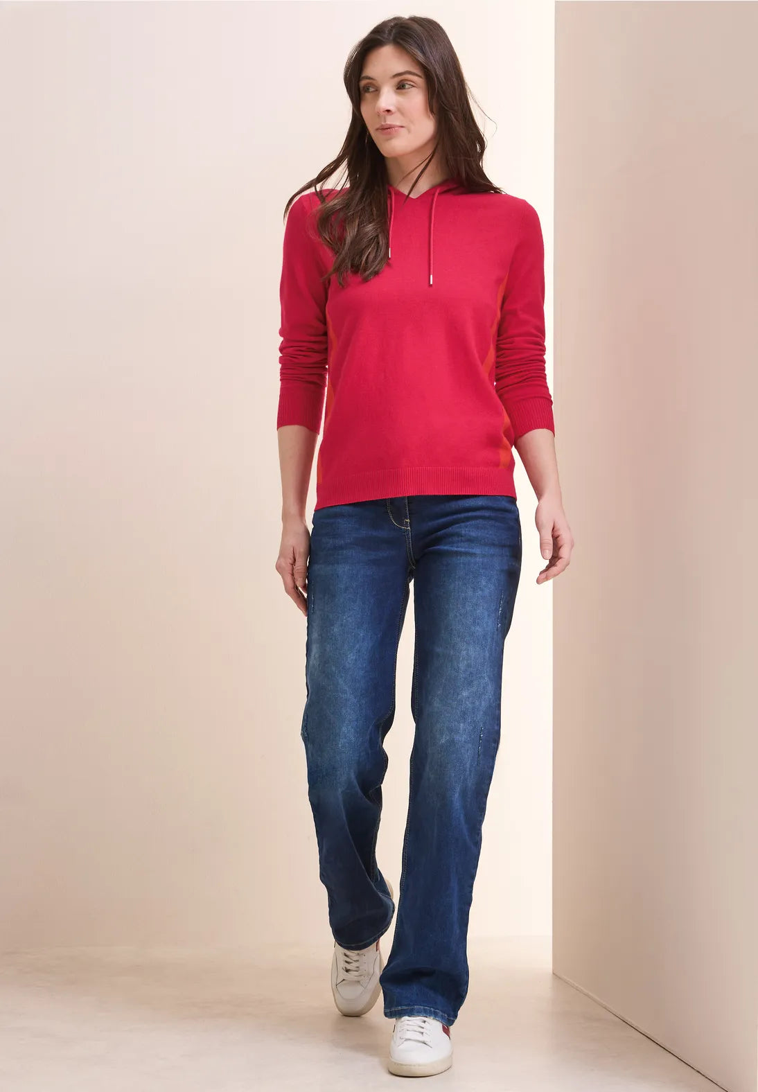 Cecil Red Cosy Hoodie