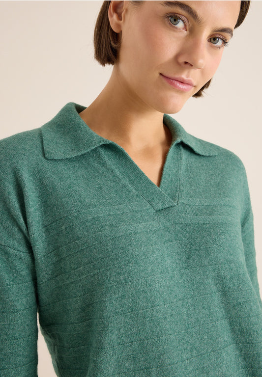 Cecil Green Cosy Polo Style Knit