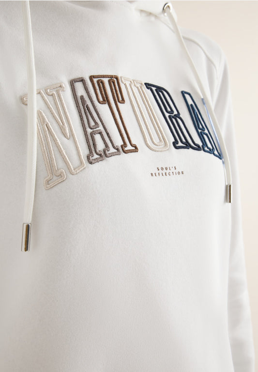 Cecil White Embroiderd Hoodie