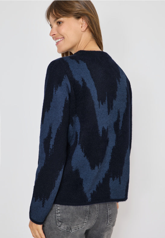 Cecil Navy Print Pullover