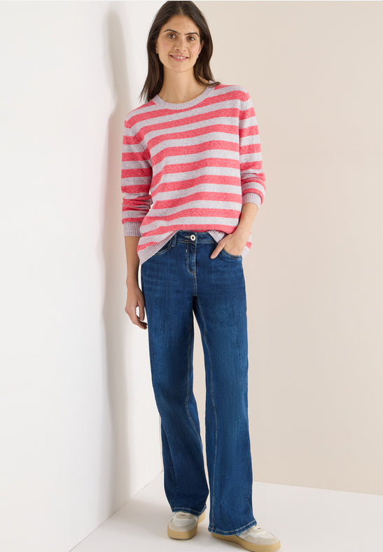 Cecil Melange Striped Pullover