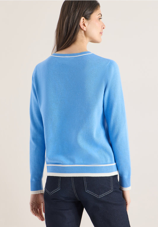 Cecil Blue Roundneck Pullover