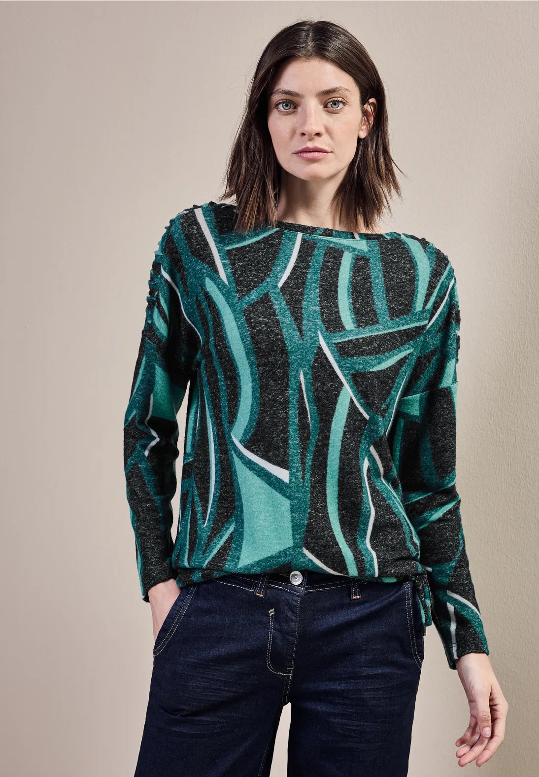 Cecil Printed Long Sleeved Top