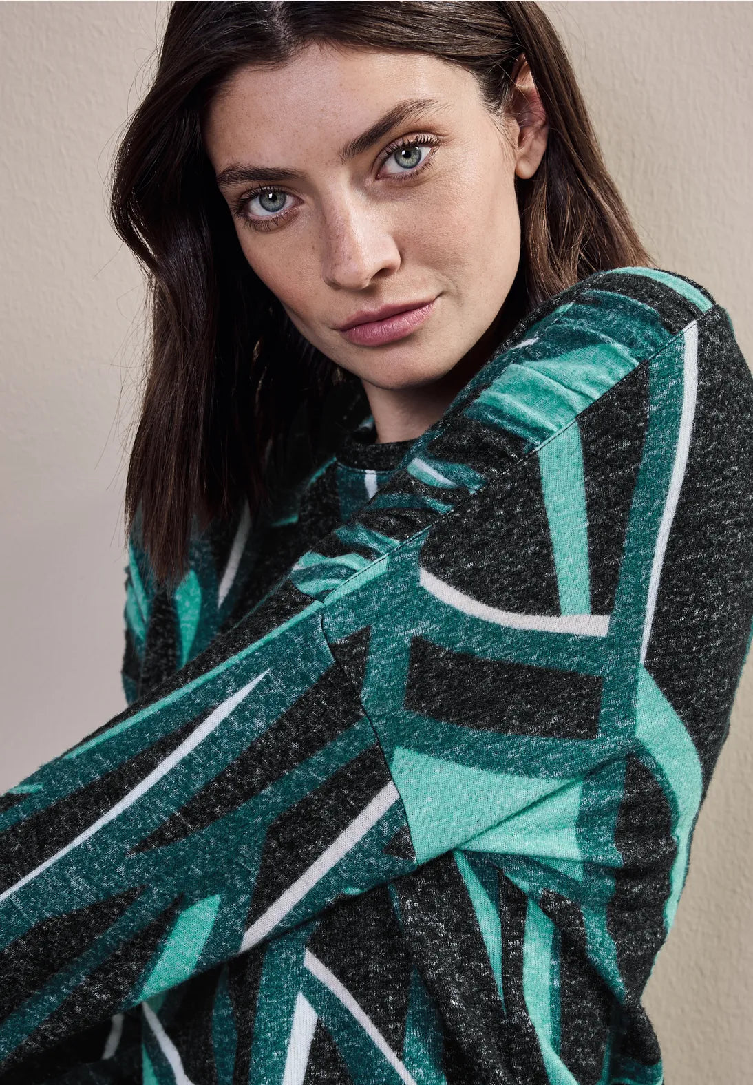 Cecil Printed Long Sleeved Top