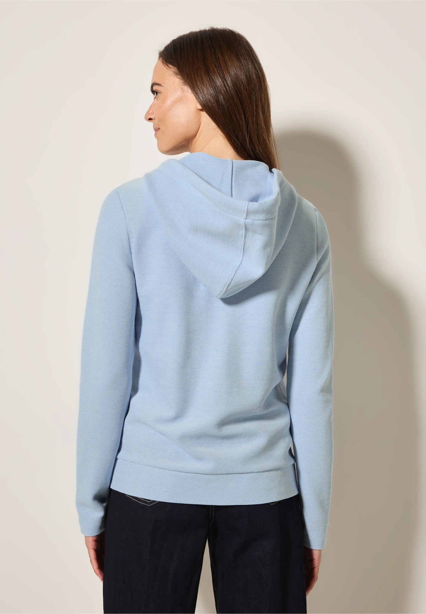 Cecil Two Tone Blue Hoodie