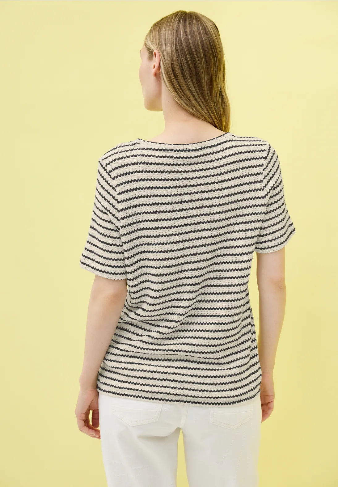 Cecil Striped Ajour T-Shirt
