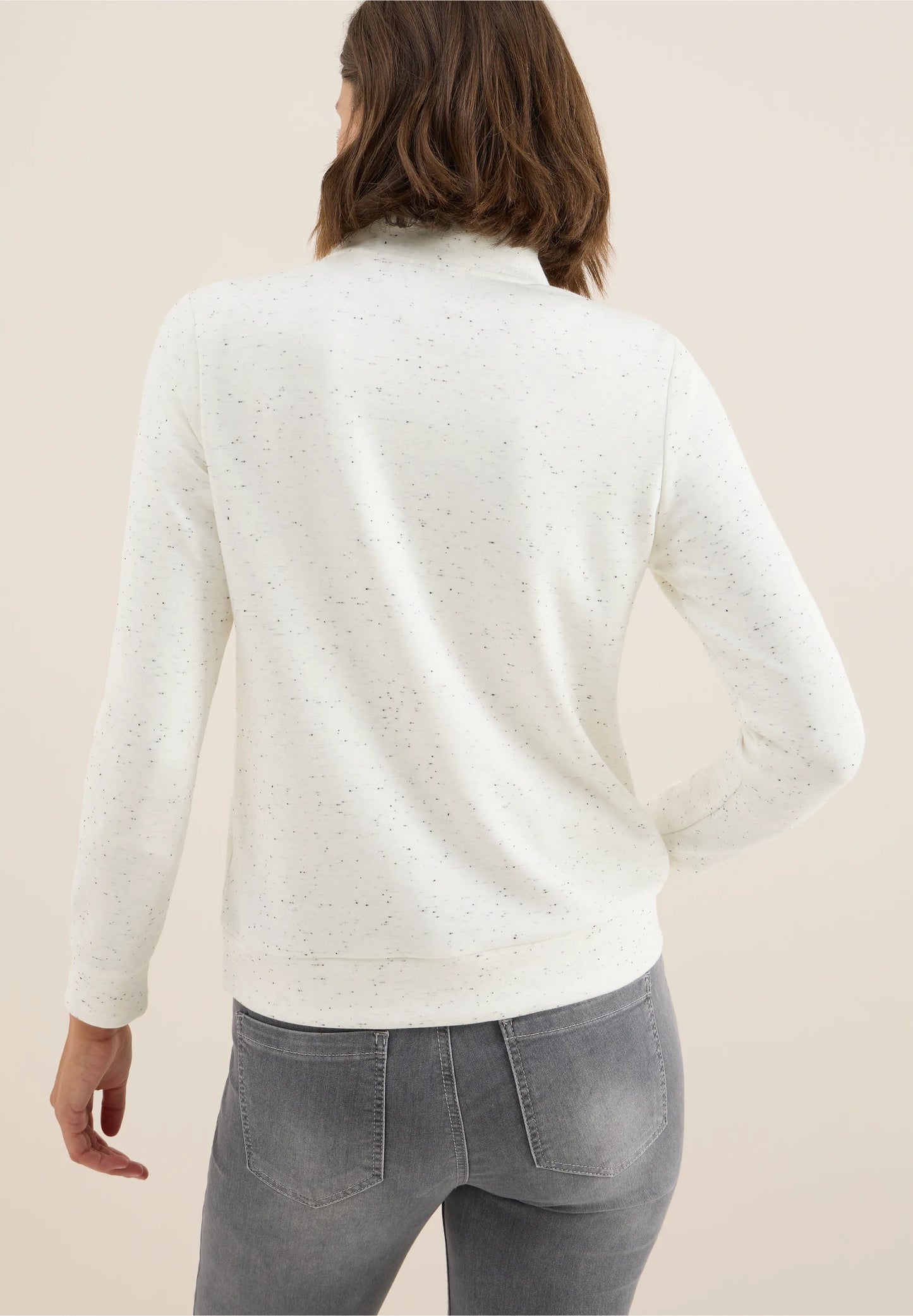 Cecil White Fleck Sweatshirt