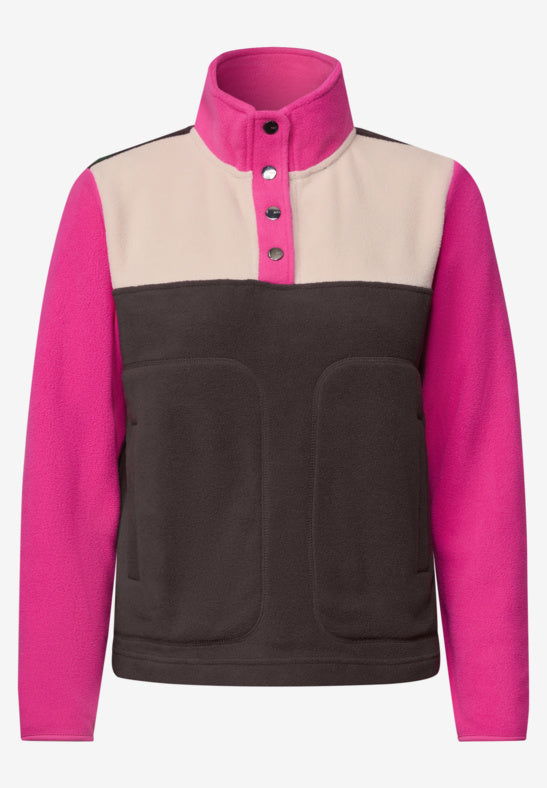 Cecil Colorblock Fleece Troyer