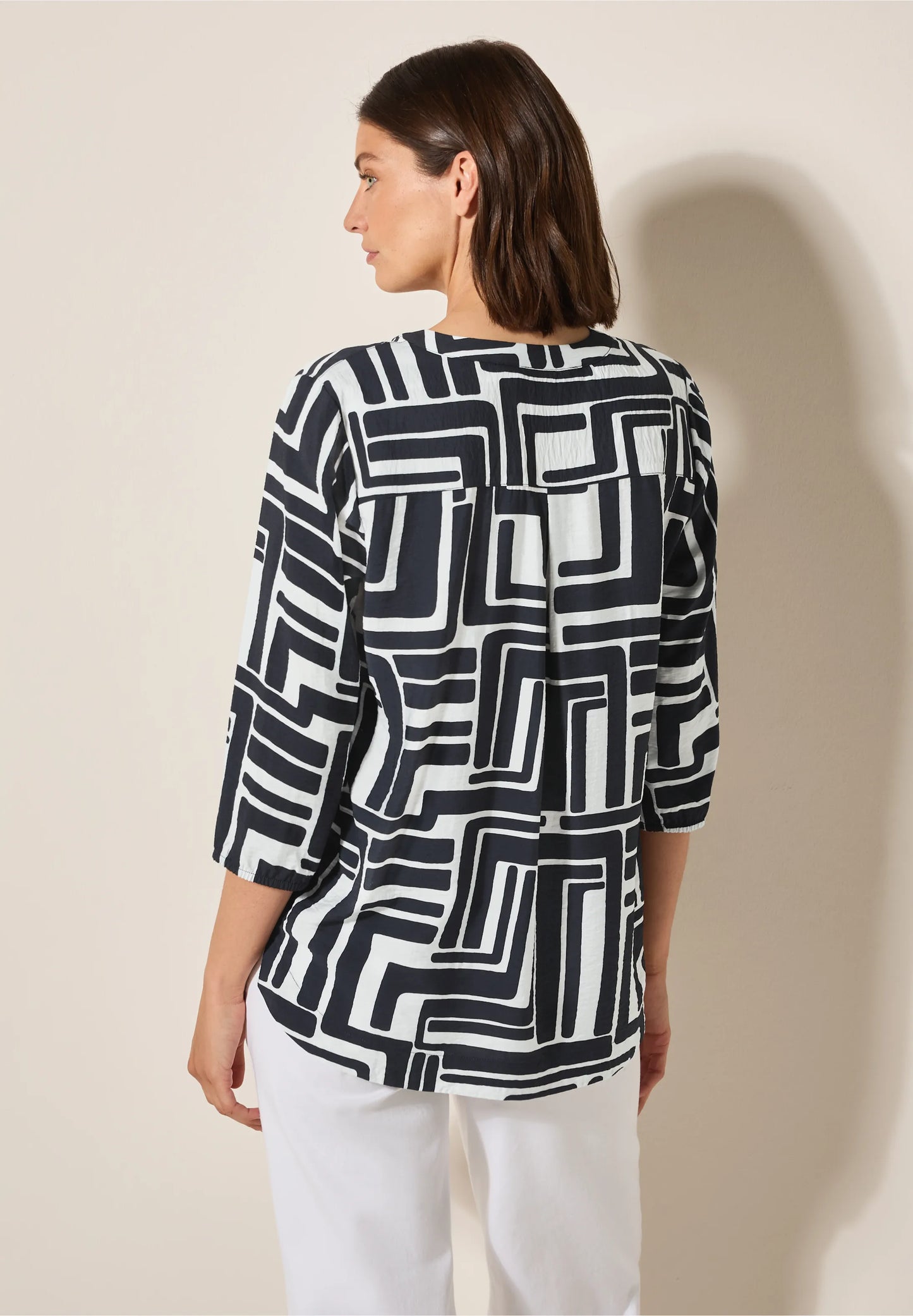 Cecil Blue Patterened Blouse