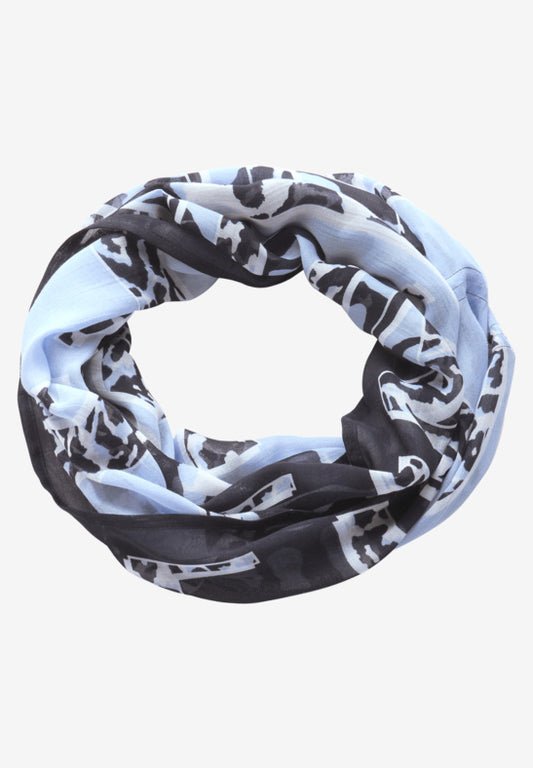 Cecil Urban Blue Print Looped Scarf