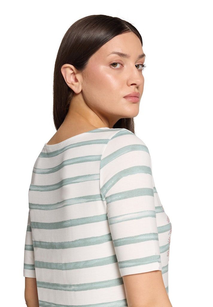 Betty Barclay Green Striped Top