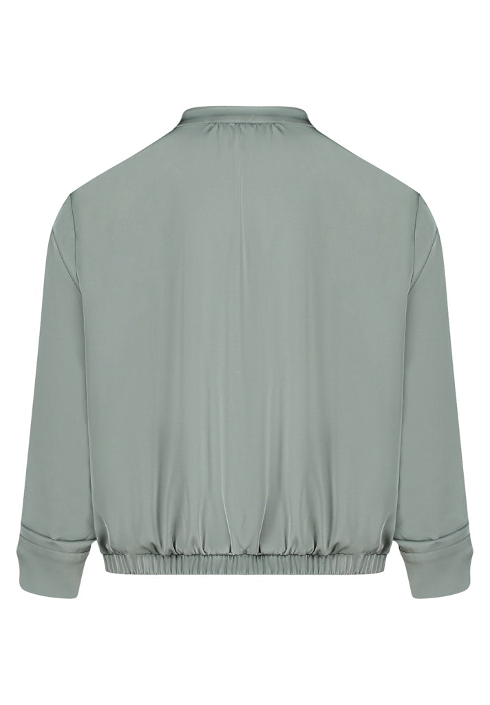 Betty Barclay Chinois Green Bomber Jacket