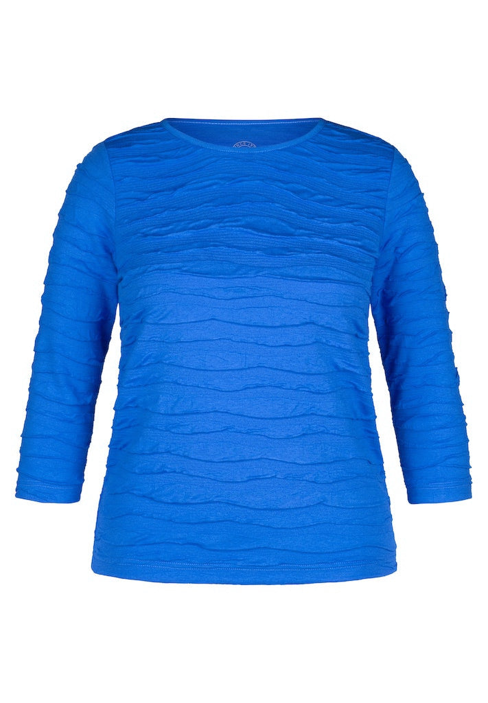 Rabe Wrinkle Effect Blue Top