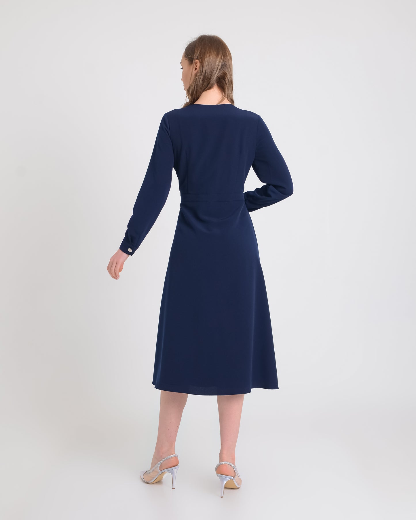 Navy Wrap Dress