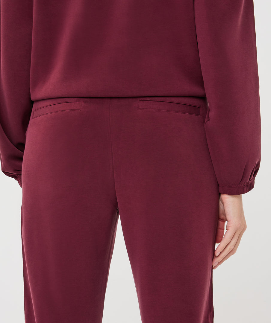 Esqualo Burgundy Casual Trousers