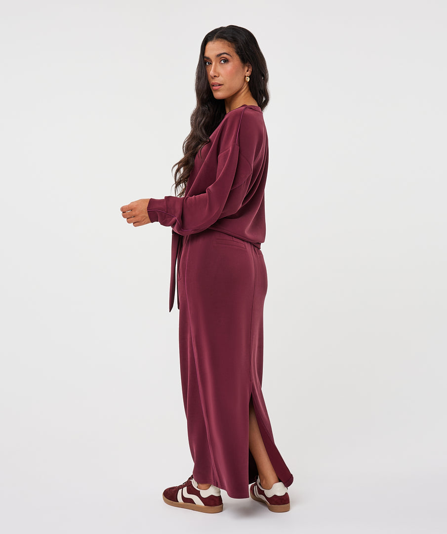 Esqualo Burgundy Skirt