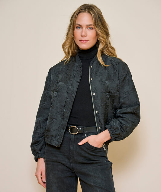 Esqualo Black Textured Jacket